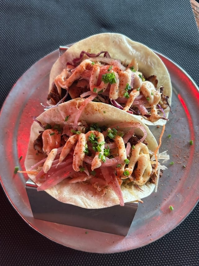 Fried Chicken Tacos.