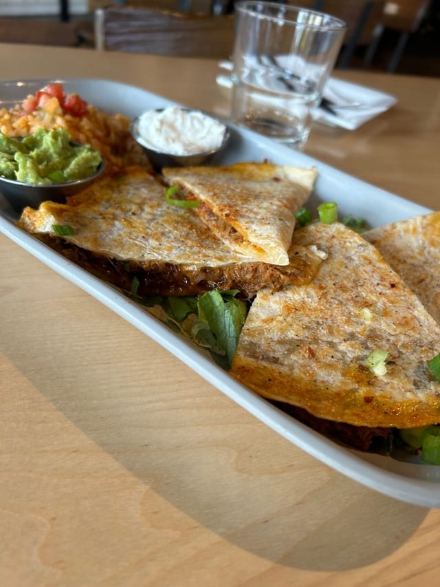 Chipotle Pork BBQ Quesadilla.