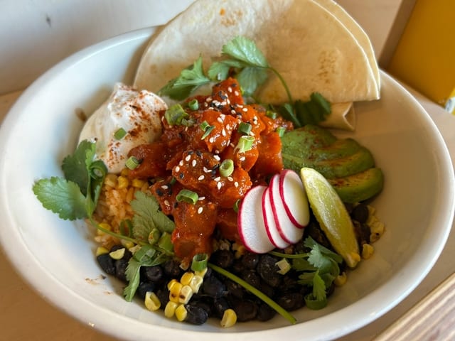 Mexican Tuna Poke Bowl.
